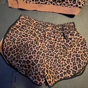 Nike animal print shorts